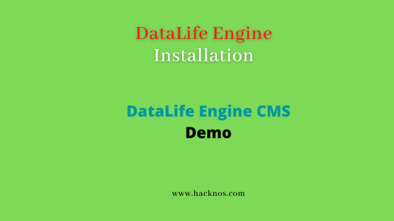 DataLife Engine Installation