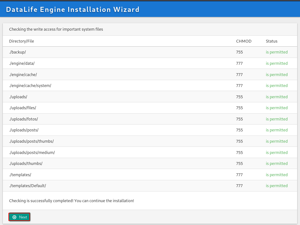 DataLife Engine demo Installation