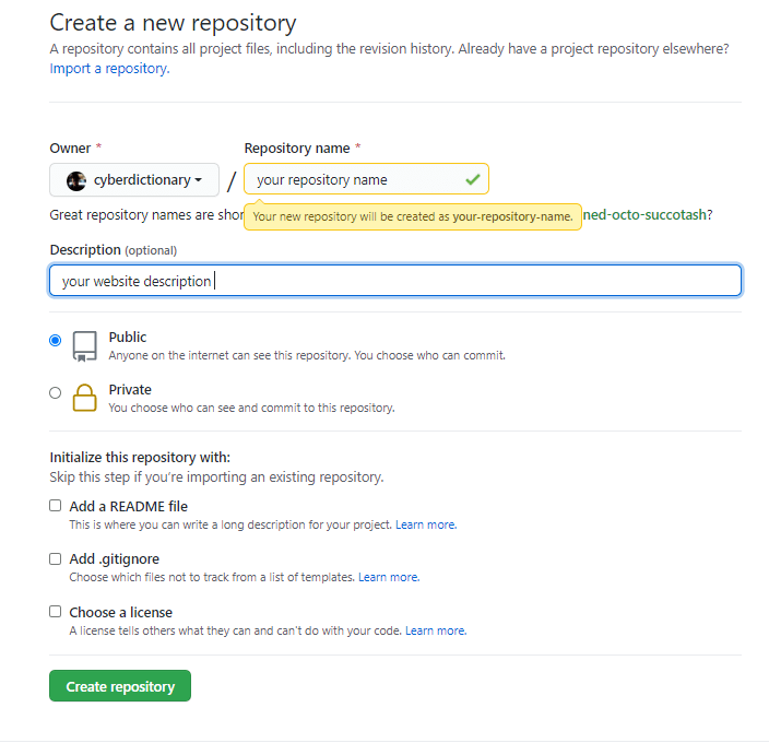 Create a GitHub account