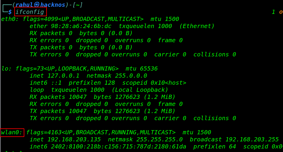 Macchanger in Kali Linux