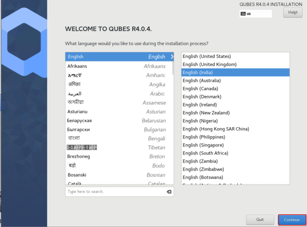 Qubes OS Installation