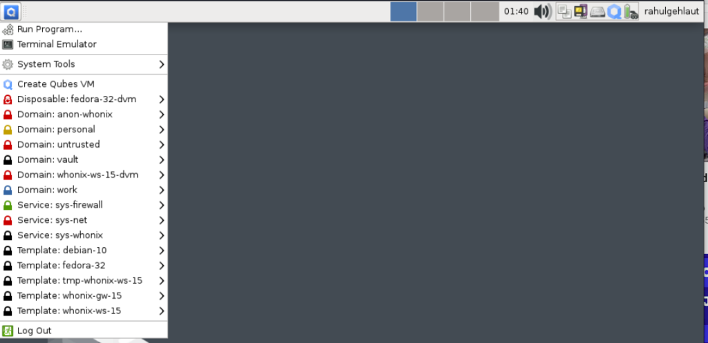 qubes os install on virtualbox
