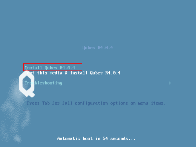 Qubes OS Installation