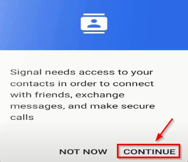 install and create an account on Signal Private Messenger