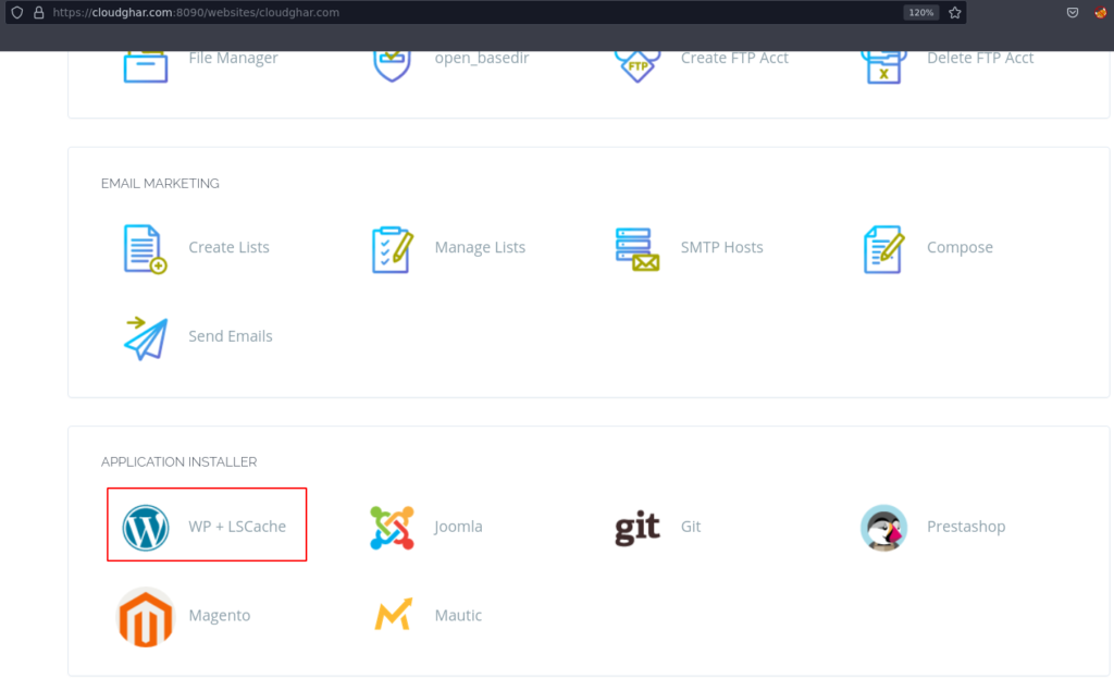 WordPress Install on CyberPanel