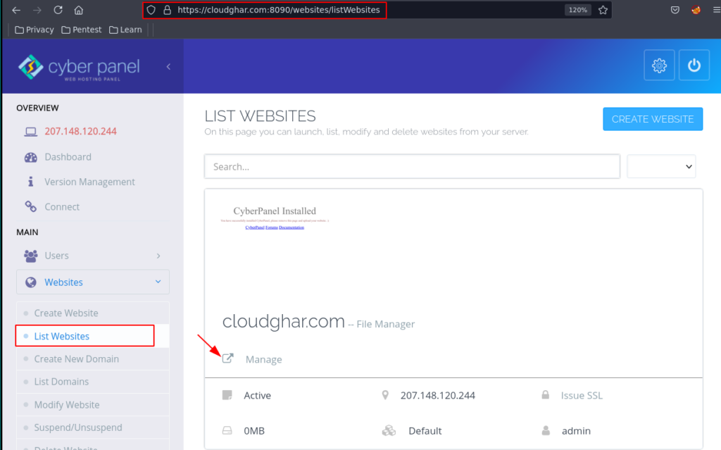 WordPress Install on CyberPanel