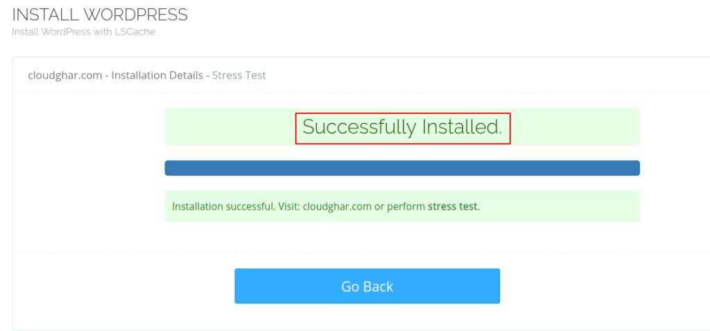 WordPress Install on CyberPanel
