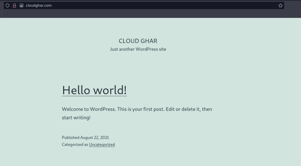 WordPress Install on CyberPanel