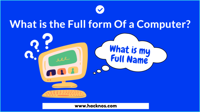 what is a full form of computer
