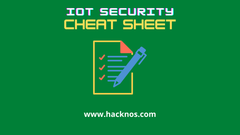 IoT Security Cheat Sheet