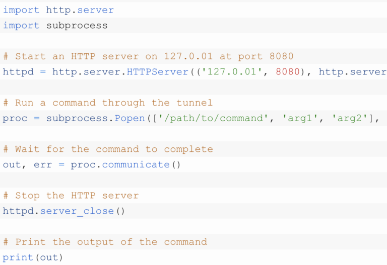 How to make http tunnel with python